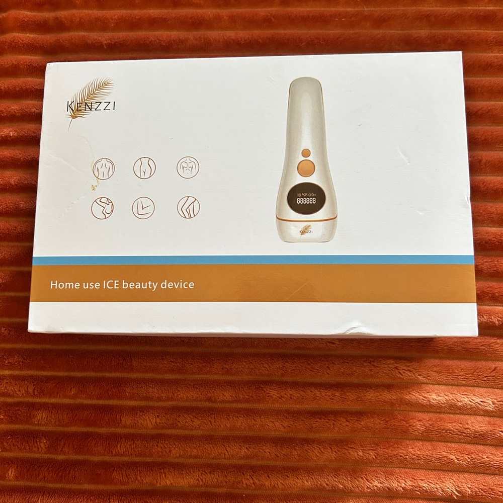 Kenzzi Home Use Hair Removal ICE Beauty Device In Opened Box